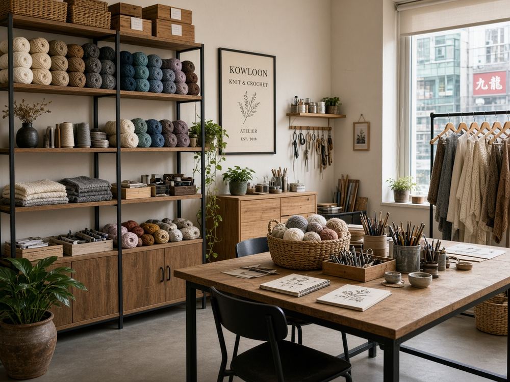 About the Knitting / crochet atelier studio at Silver Shadow Studio
